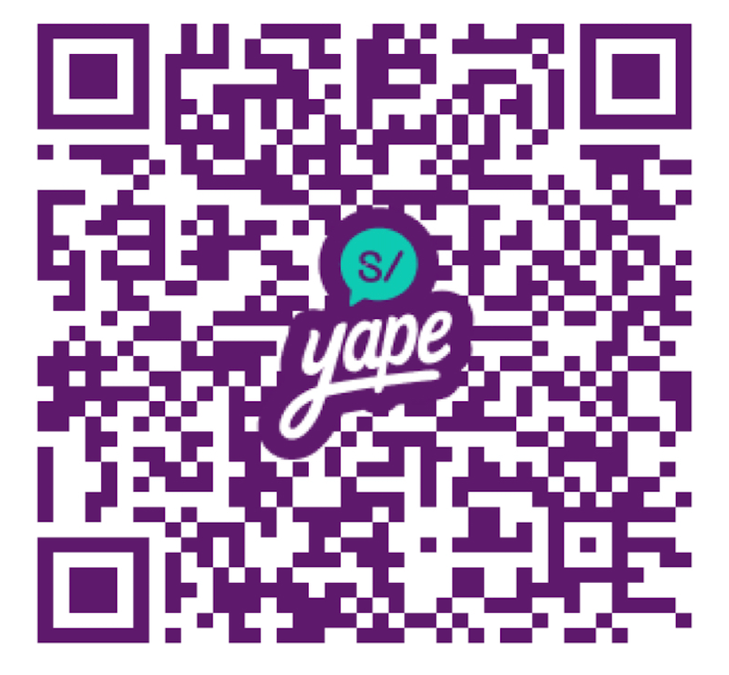 Código QR Yape para donaciones